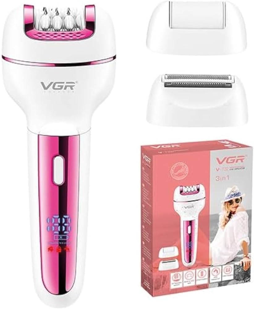 VGR 3-in-1 Lot Imported Epilator Set V-732