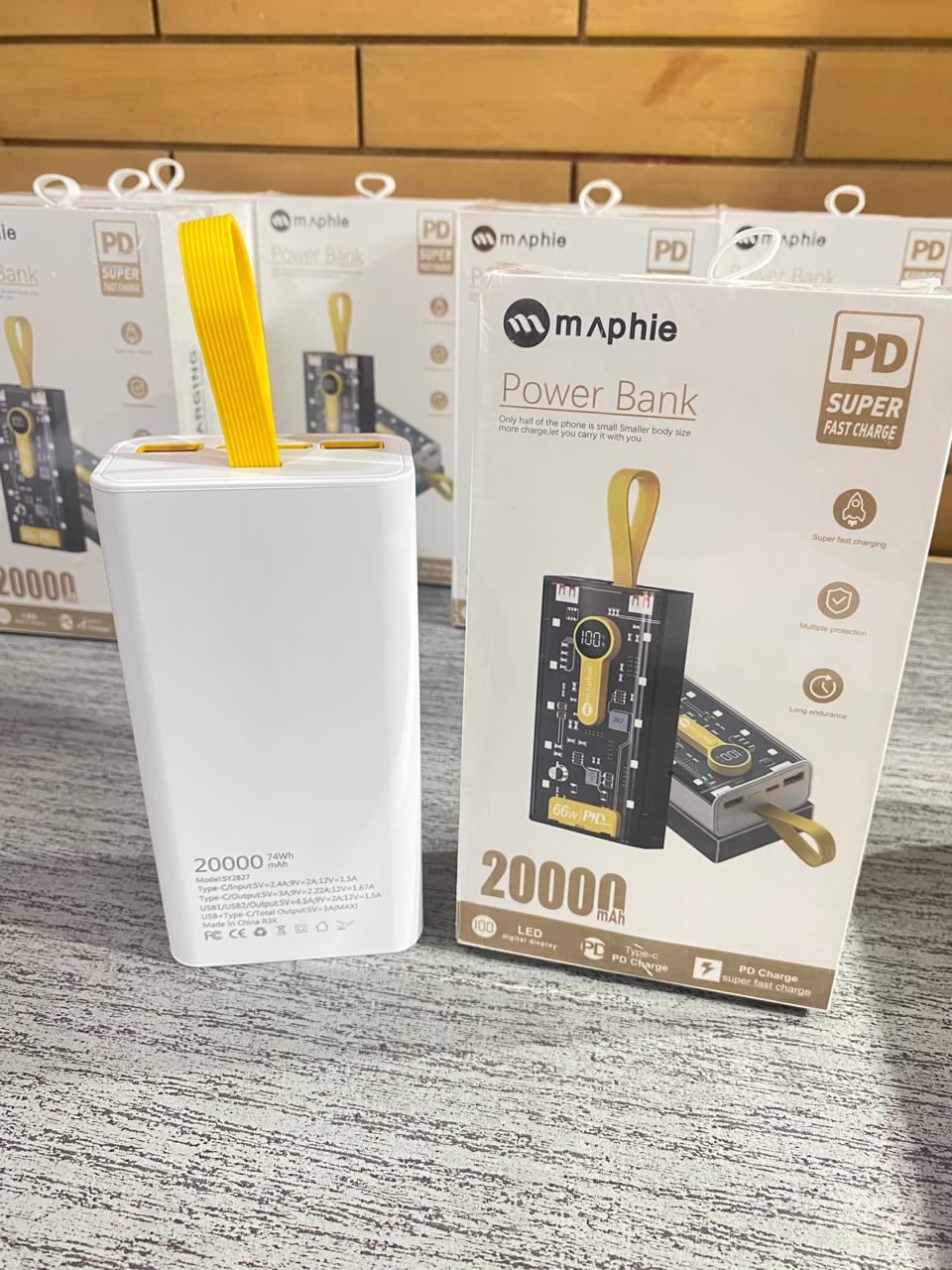 Original MAPHIE 66w 20000mAh (PD Super Fast) Power Bank