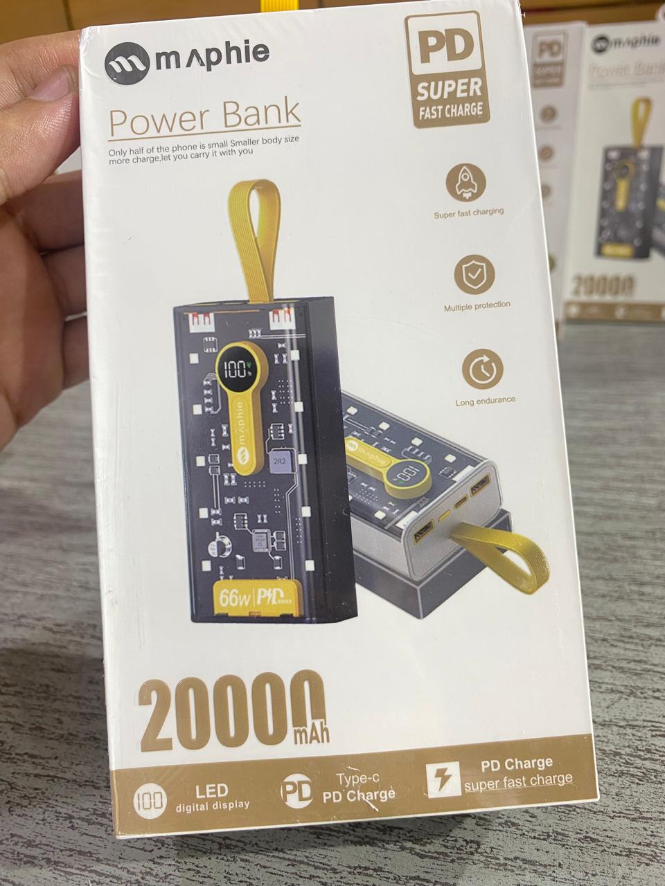 Original MAPHIE 66w 20000mAh (PD Super Fast) Power Bank