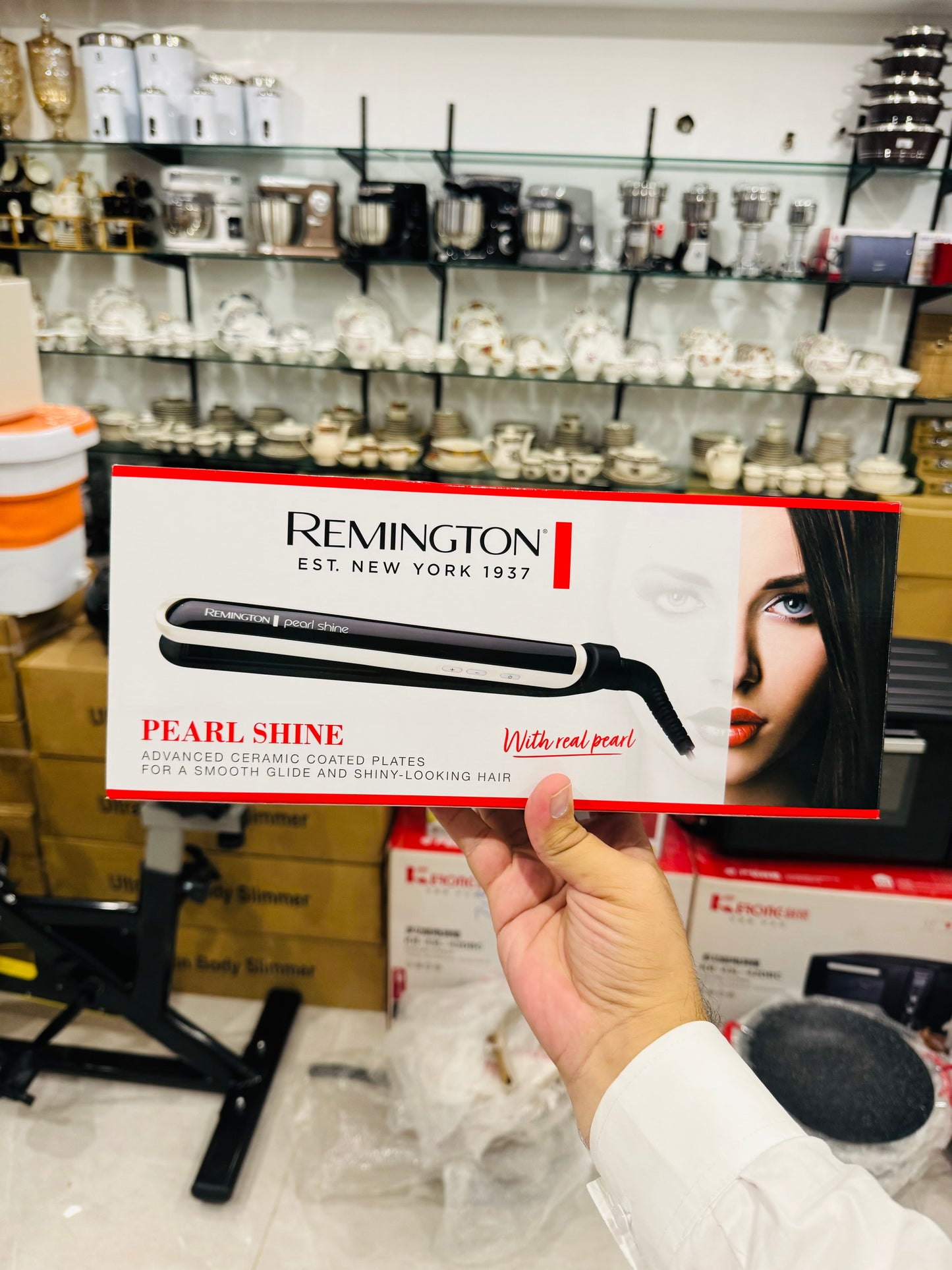 USA  Imported Remington S9505CN Pearl Shine Hair Straightener