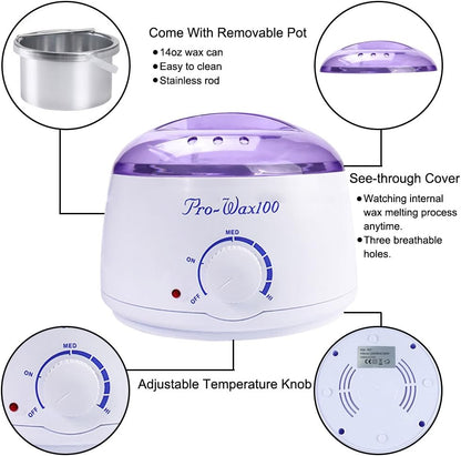 Complete Pro Wax Kit for Total Body Hair Removal