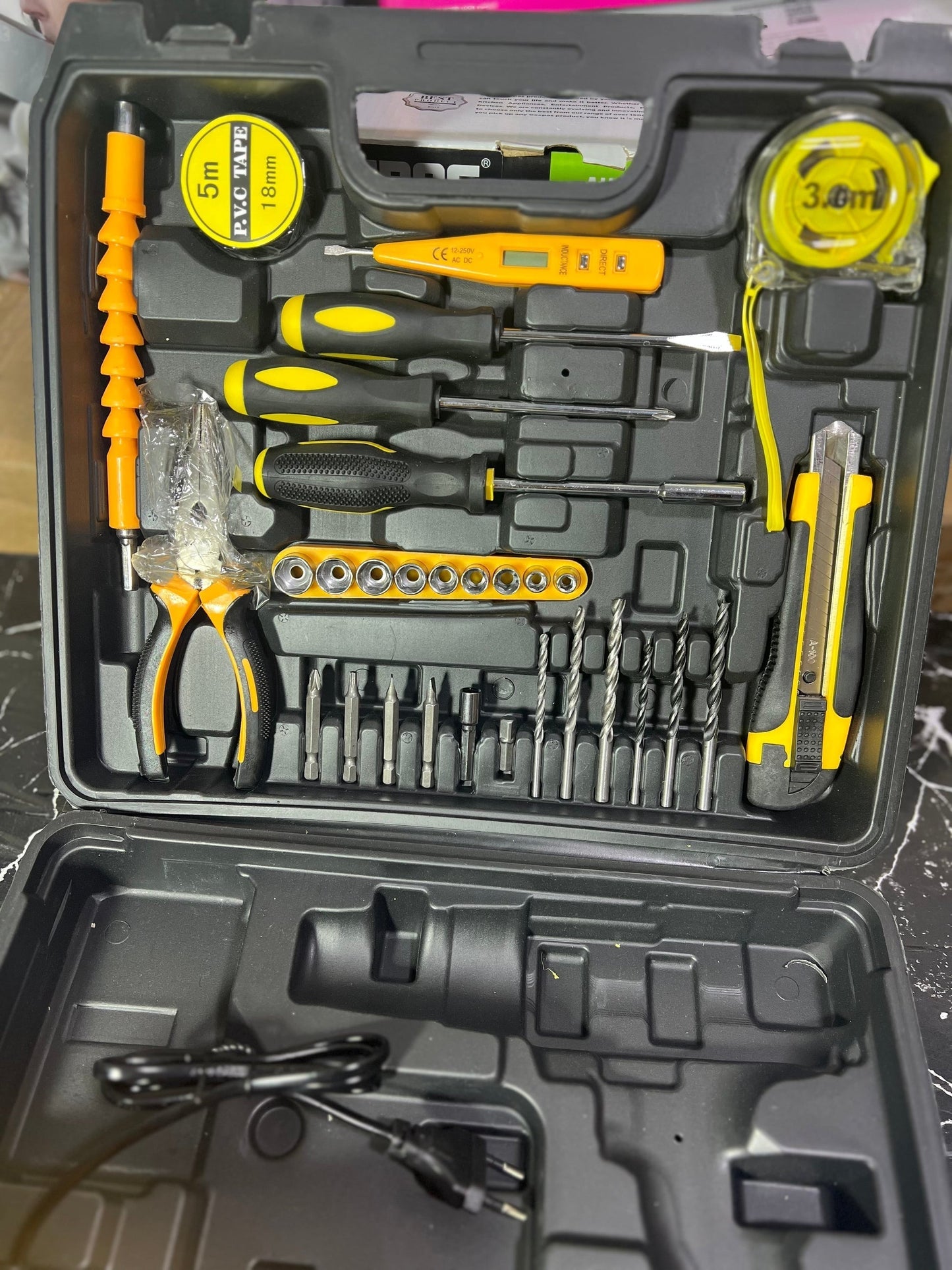 Dewalt 48v Drill machine set with full toolkit