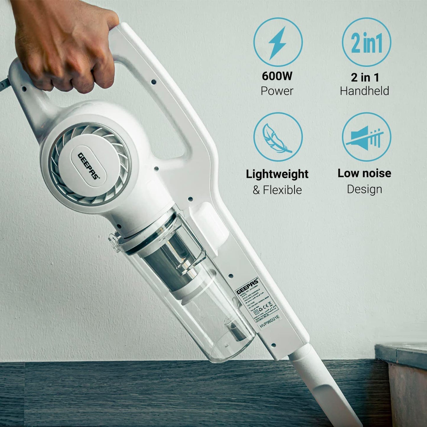 Geepas Stick & Handheld Vacuum Cleaner 2596