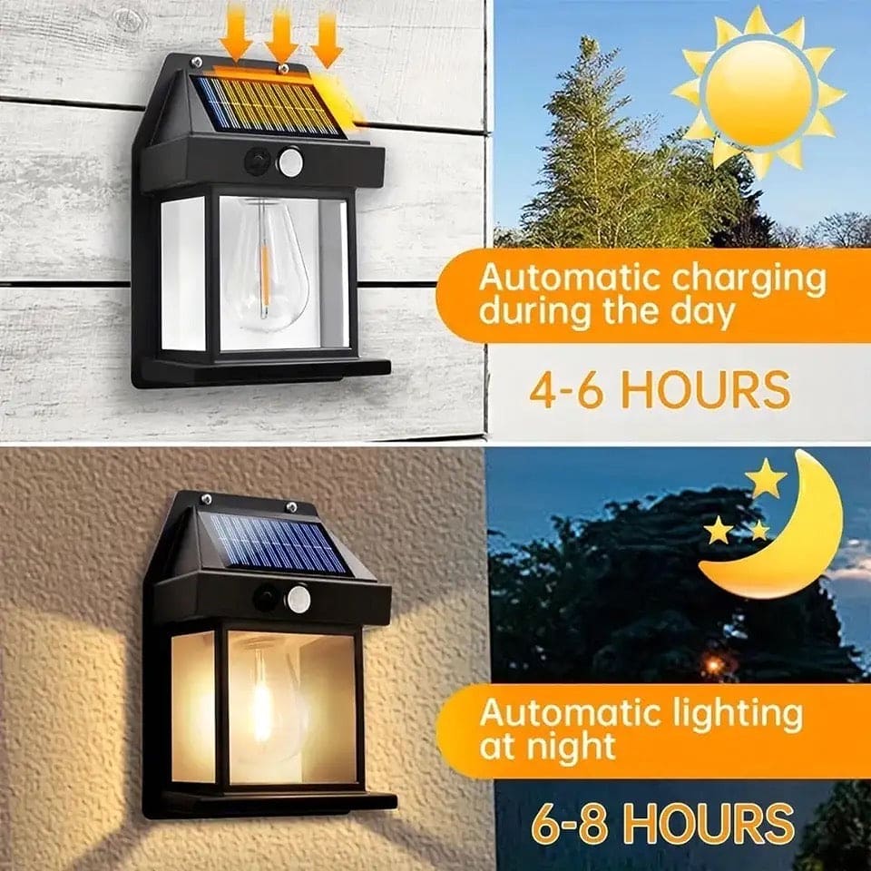 LED Solar Wall Lamp– Outdoor Waterproof Garden Light | Solar Stair & Fence Lamp