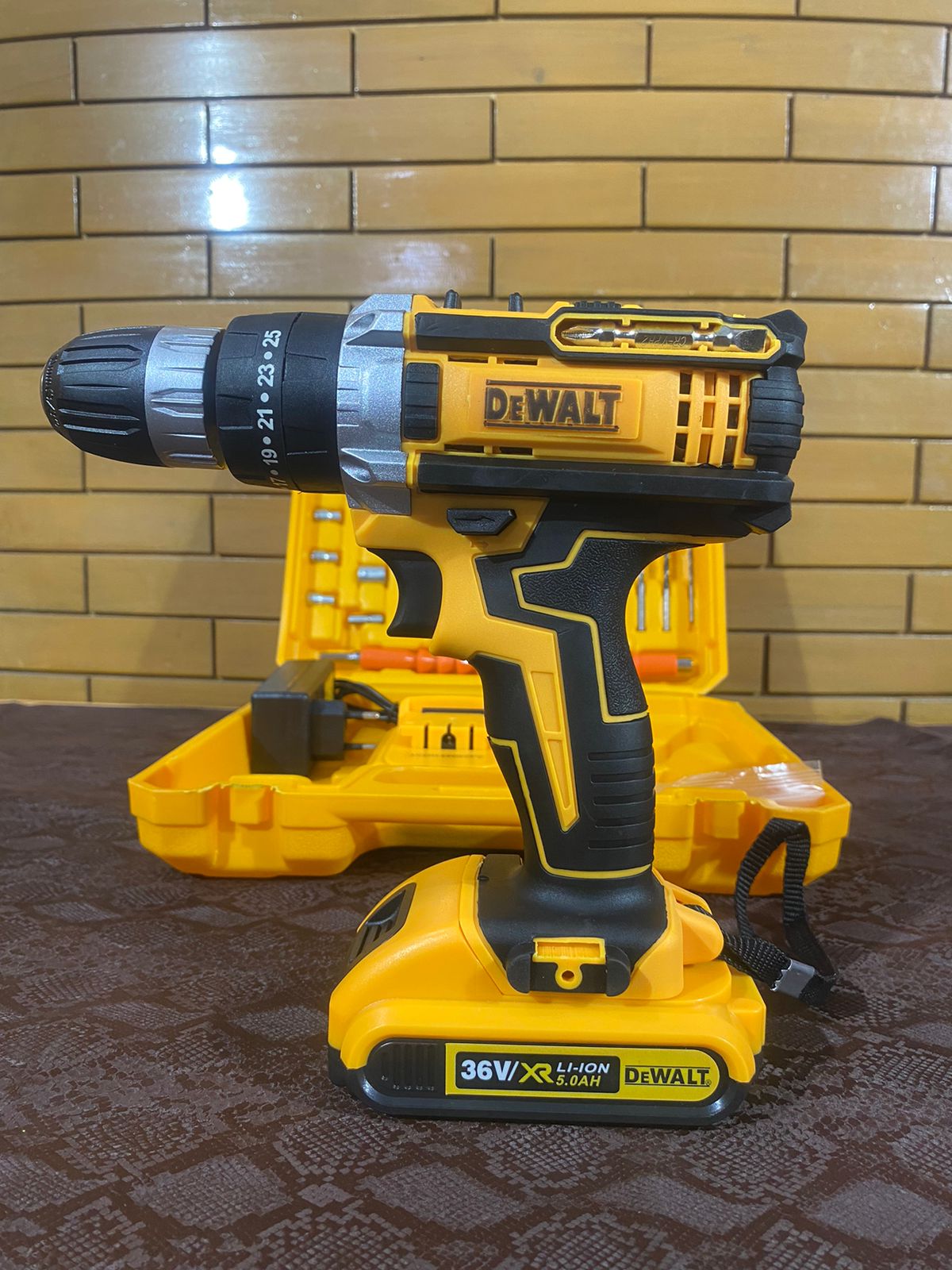 Original DEWALT 36v Drill Machine Toolkit Set