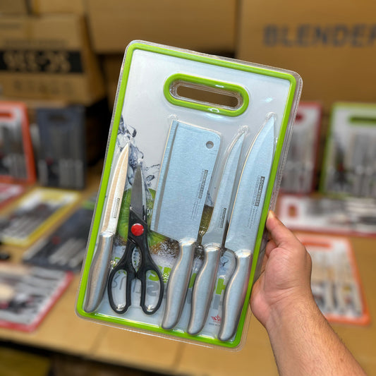 Lot Imported German  6-in-1  Kitchen Knives Set