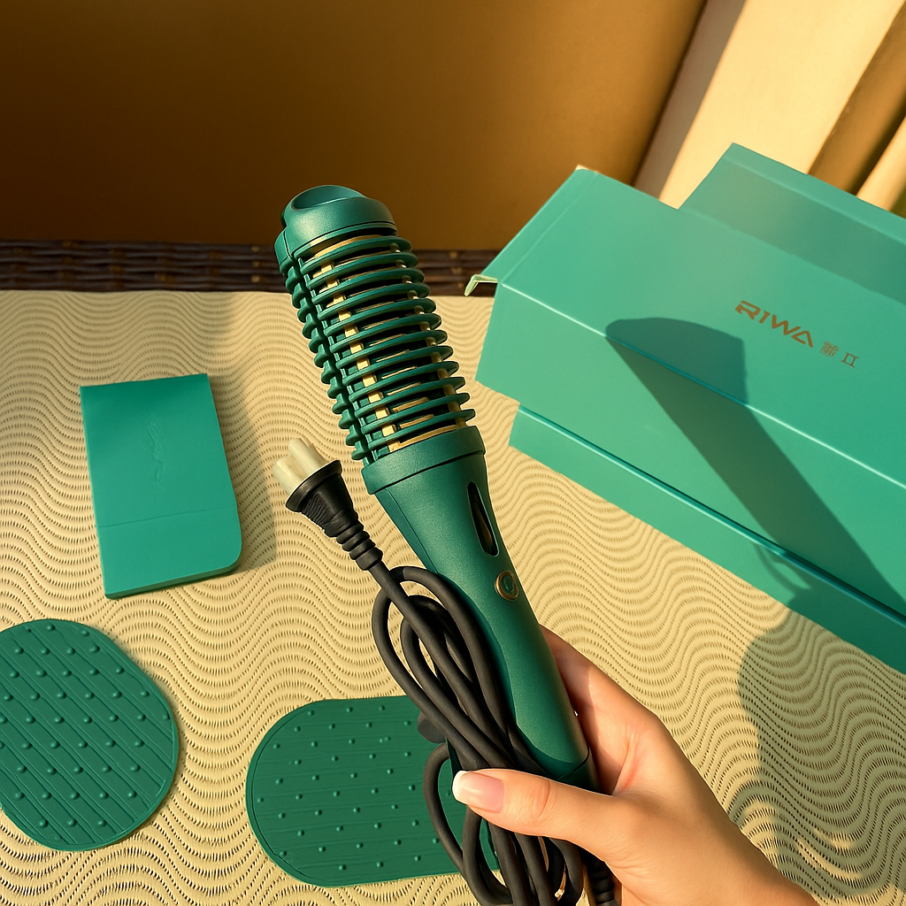RIWA 2-in-1 Professional Hair Curler & Straightener