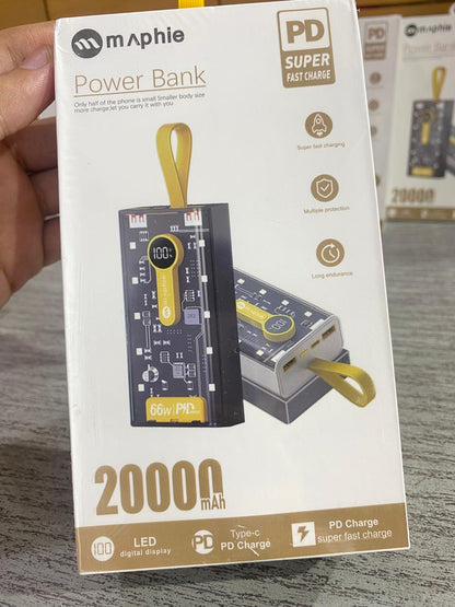 Original MAPHIE 66w 20000mAh (PD Super Fast) Power Bank