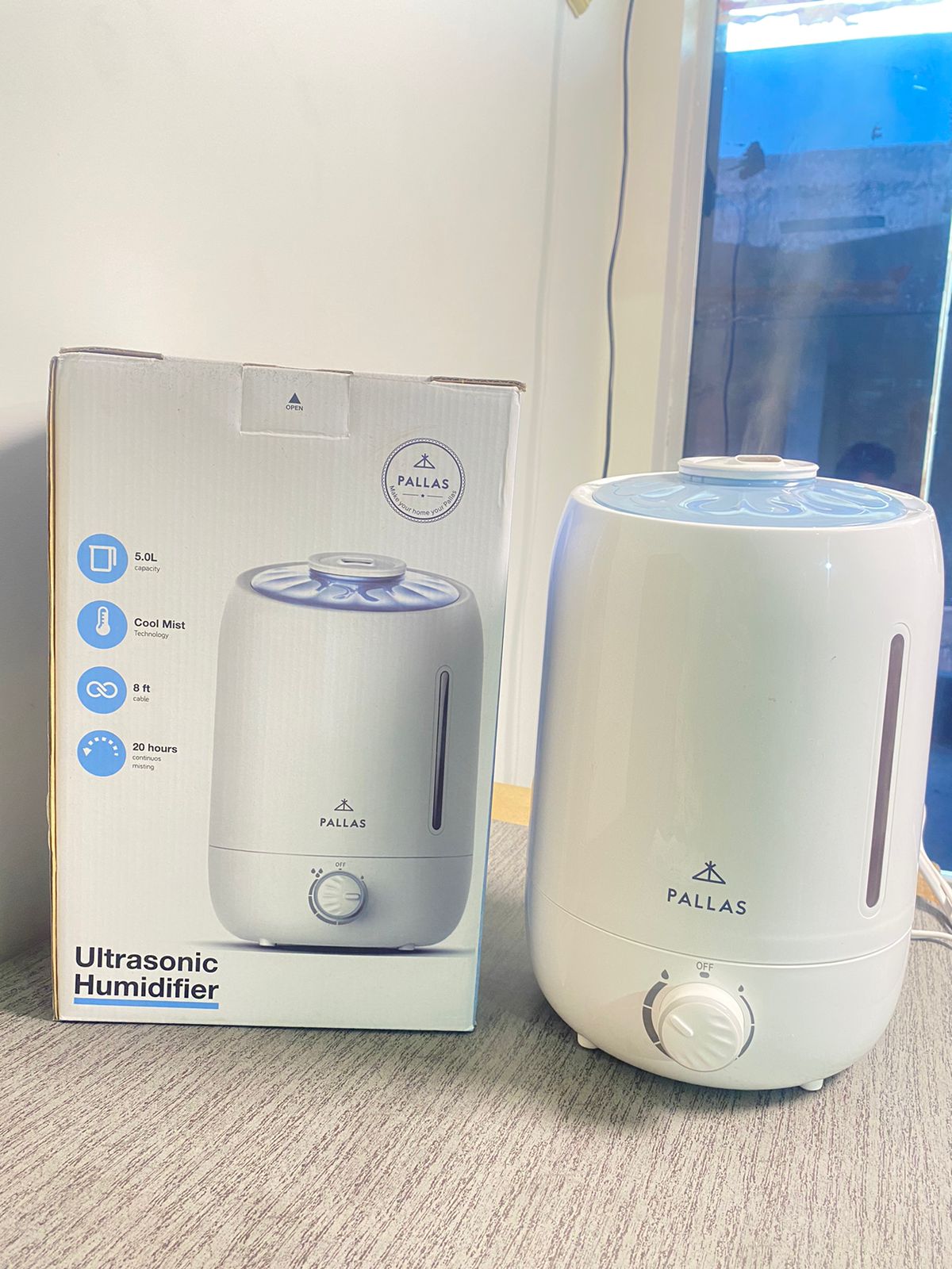 PALLAS Ultra Sonic Humidifier Lot Imported 5L