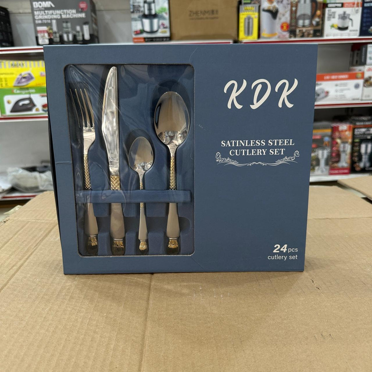 KDK 24pcs Stainless Steel Cutlery Set