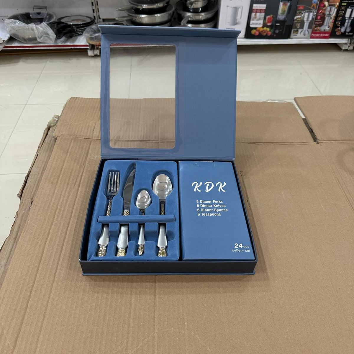 KDK 24pcs Stainless Steel Cutlery Set