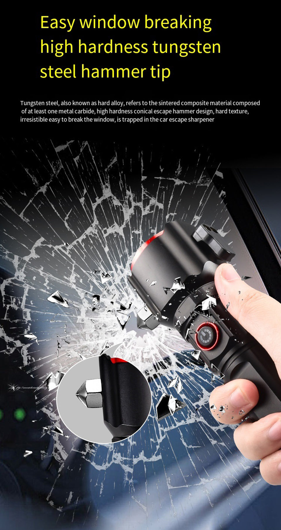 Waterproof Laser LED Tactical Flashlight With 1Km Range and long lasting backup | Imported