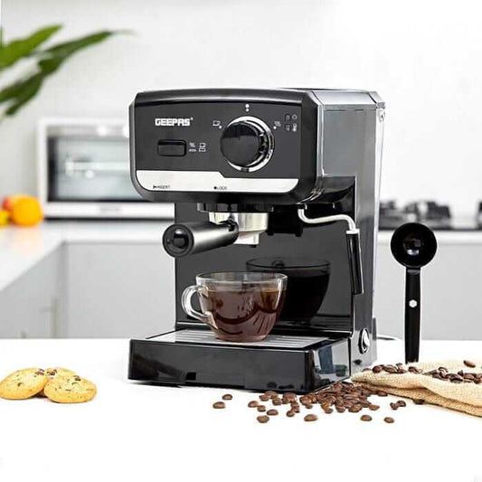 Geepas Espresso & Coffee Maker Machine (2 years Warranty)