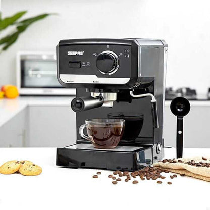 Geepas Espresso & Coffee Maker Machine (2 years Warranty)