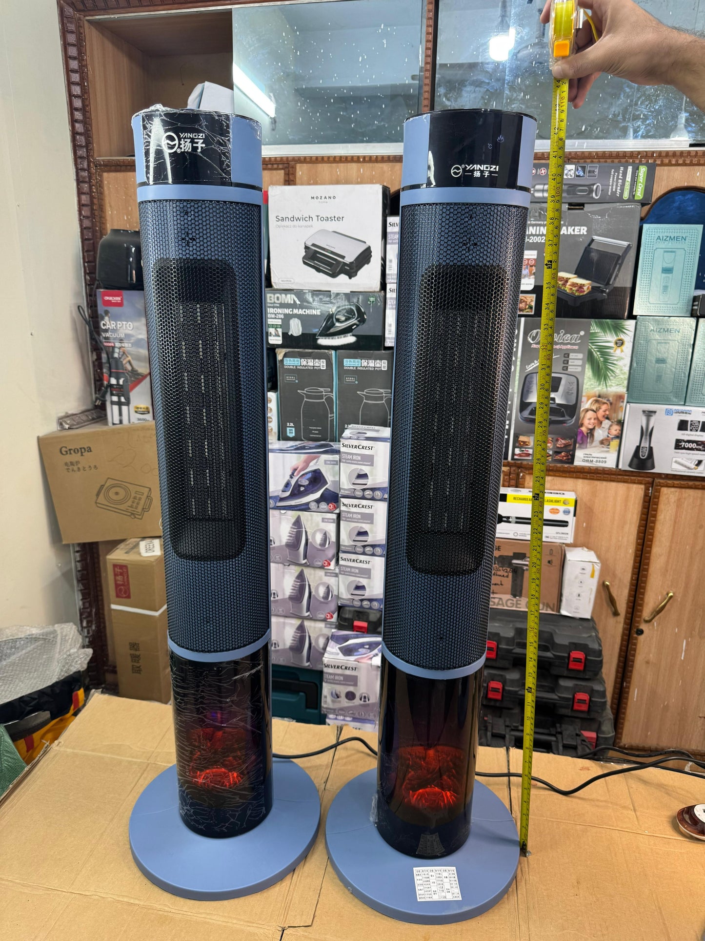 Yangzi extra large heater 3D flame & blower heater