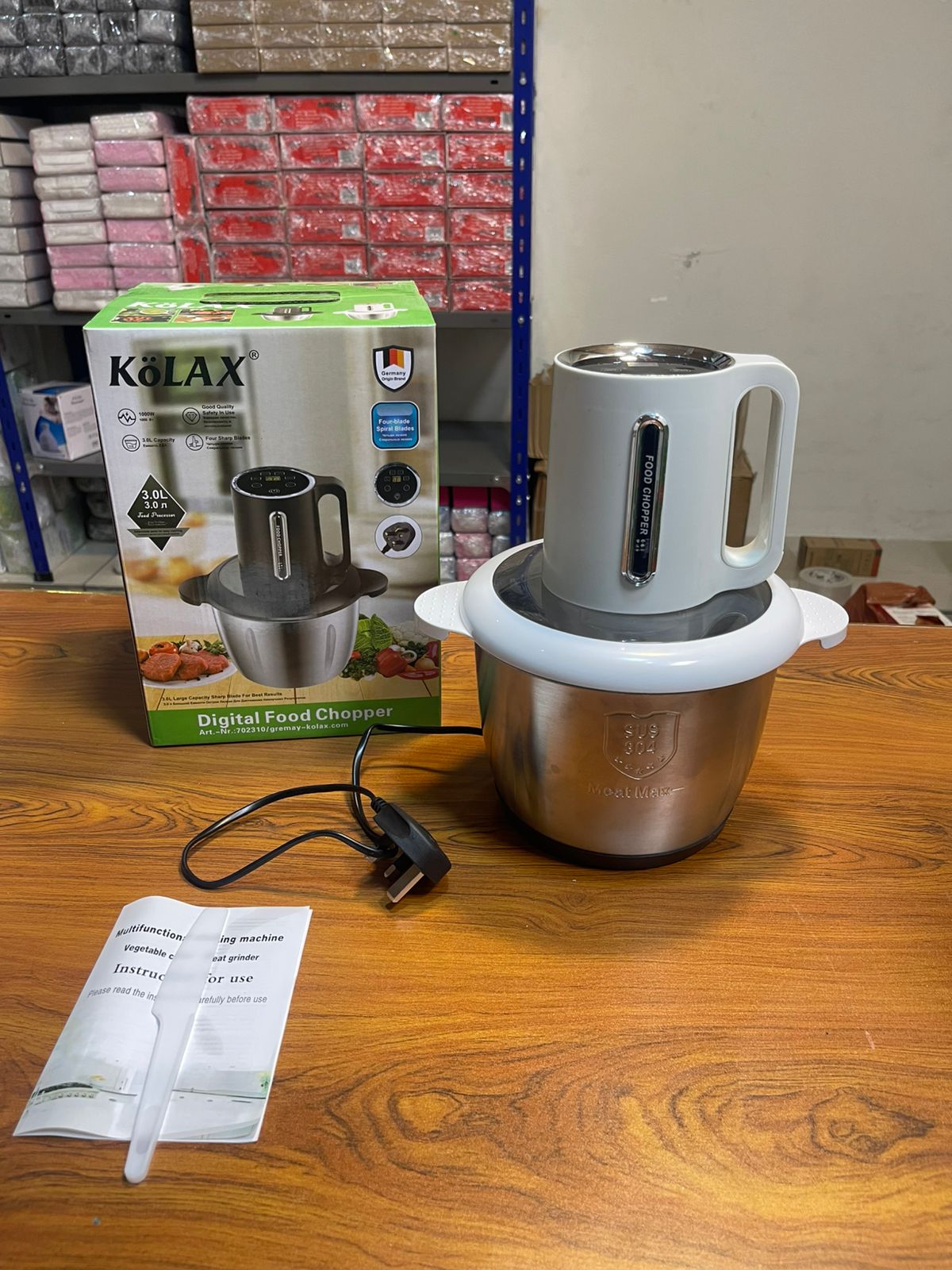 Kolax Digital Food Chopper With 3L Capacity