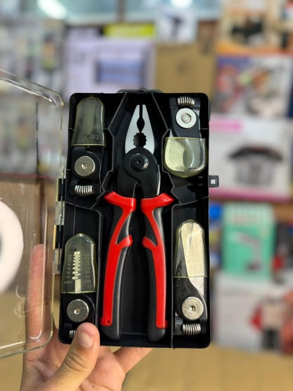 5 in 1 Multifunctional Pliers Interchangeable Head Set Steel Wire Pliers Set