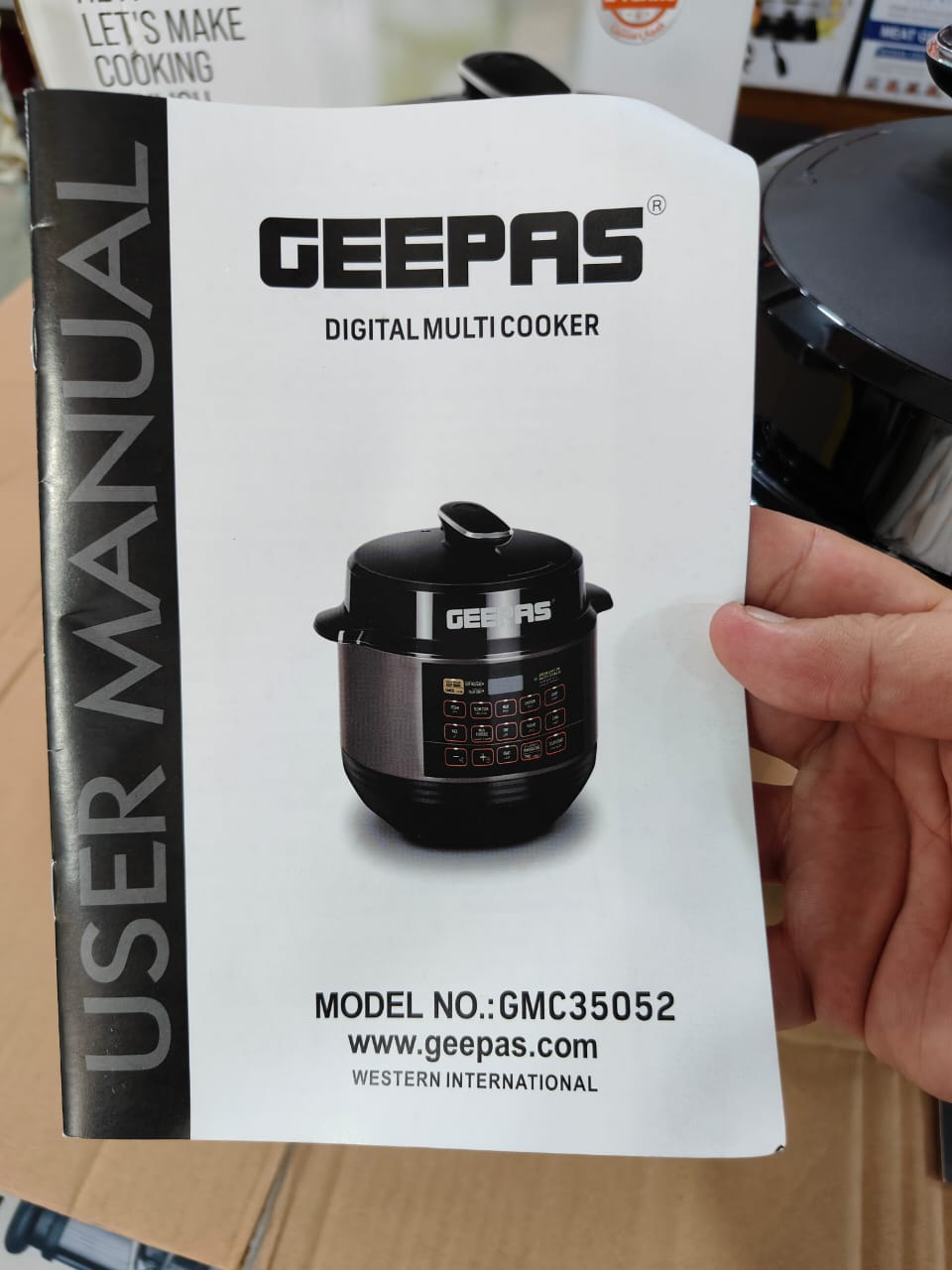 GEEPAS Digital multi electric Pressure cooker 35052