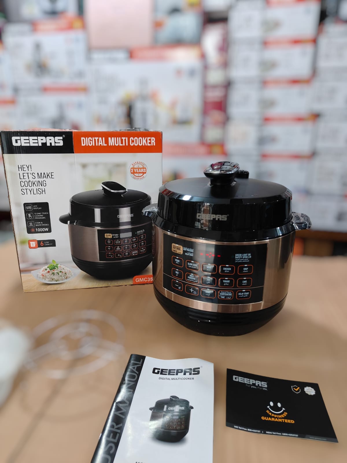 GEEPAS Digital multi electric Pressure cooker 35052