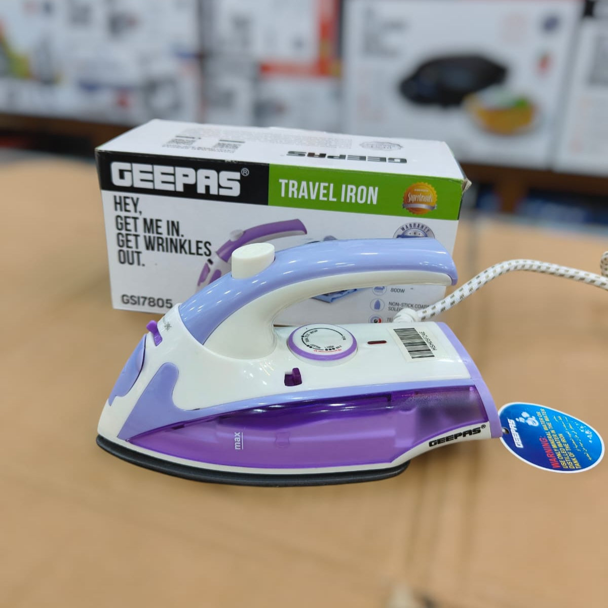 GEEPASS travel steam iron GSI 7805