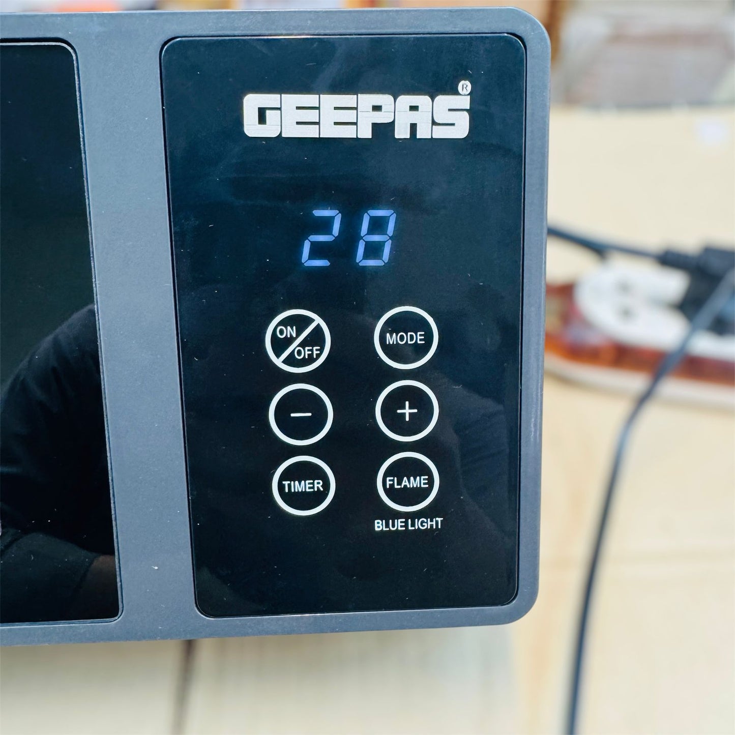 geepas  3D flame touch display blower wall heater GRH28514P