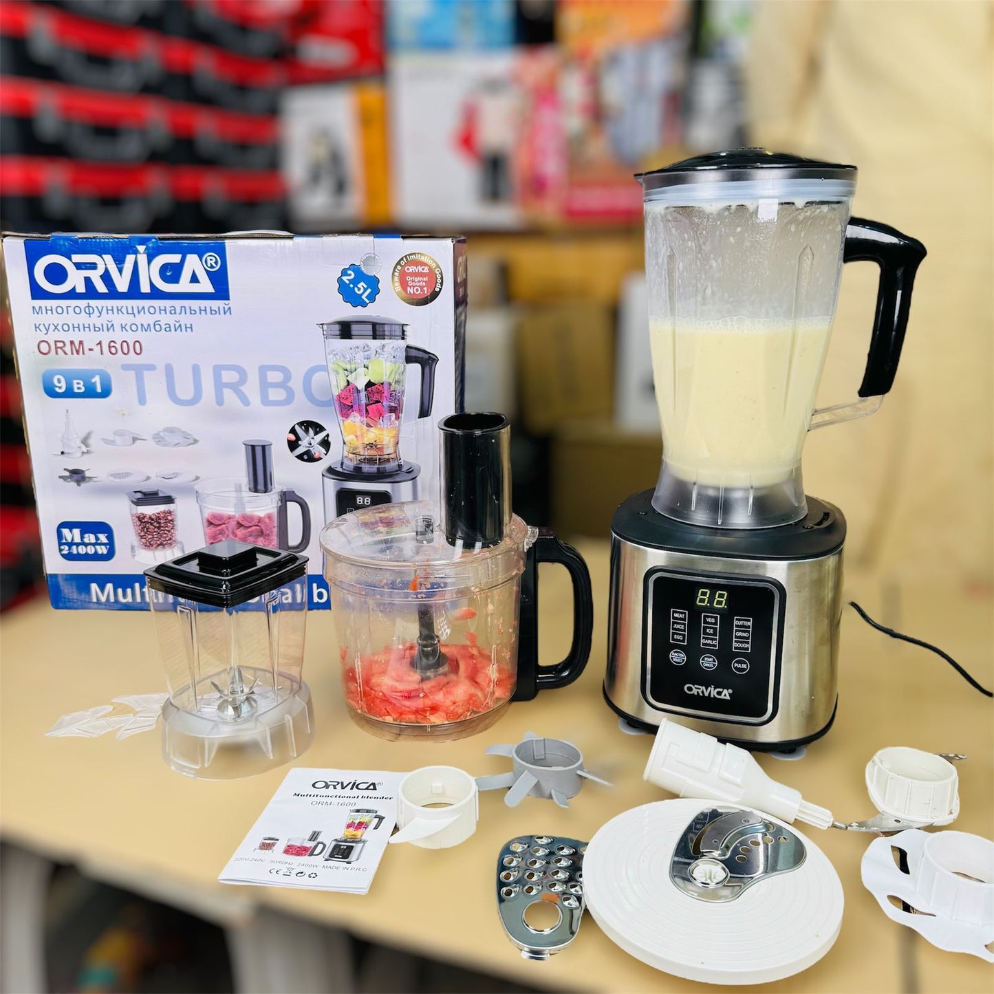 ORVICA 9 in 1 food factory (chopper grinder set)