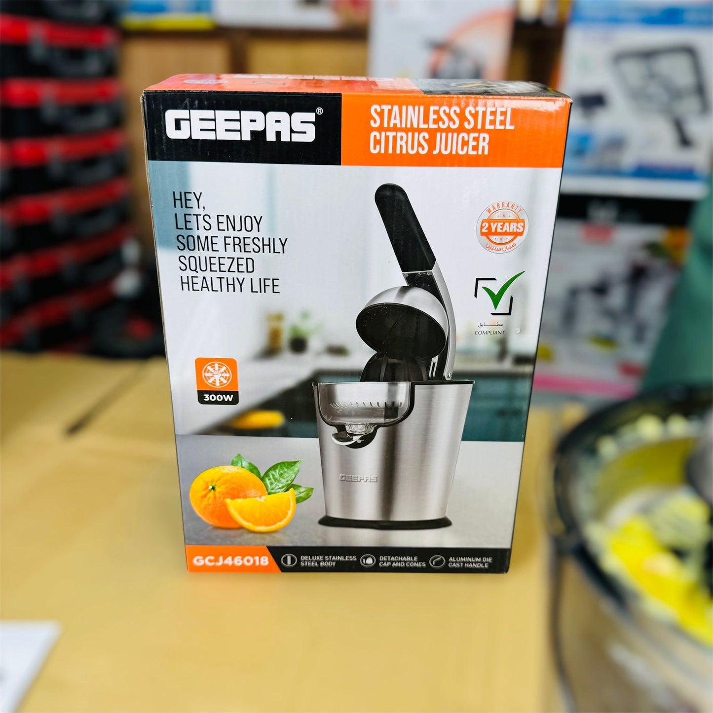 Geepas Stainless Steel Citrus Juicer
