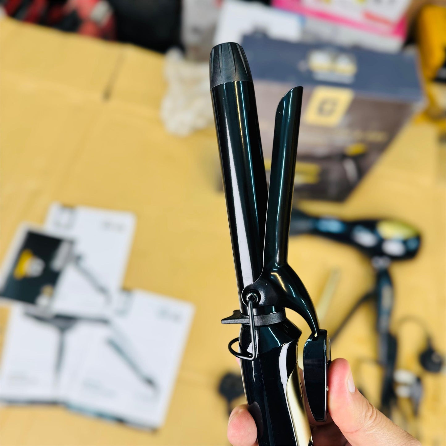 Geepas 3 in 1 Hair Dryer Curler & Straightener Combo Set hair Styler 86055