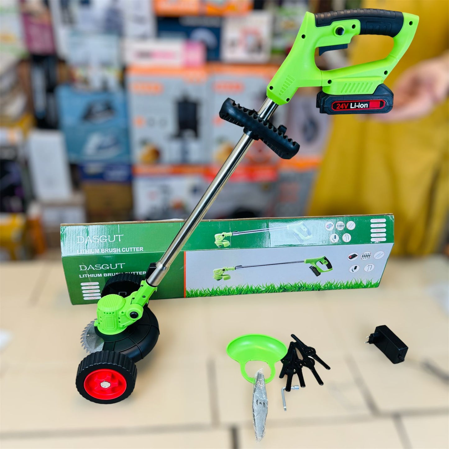 3 in 1 Rechargeable grass cuter machine set ( grass trimmer