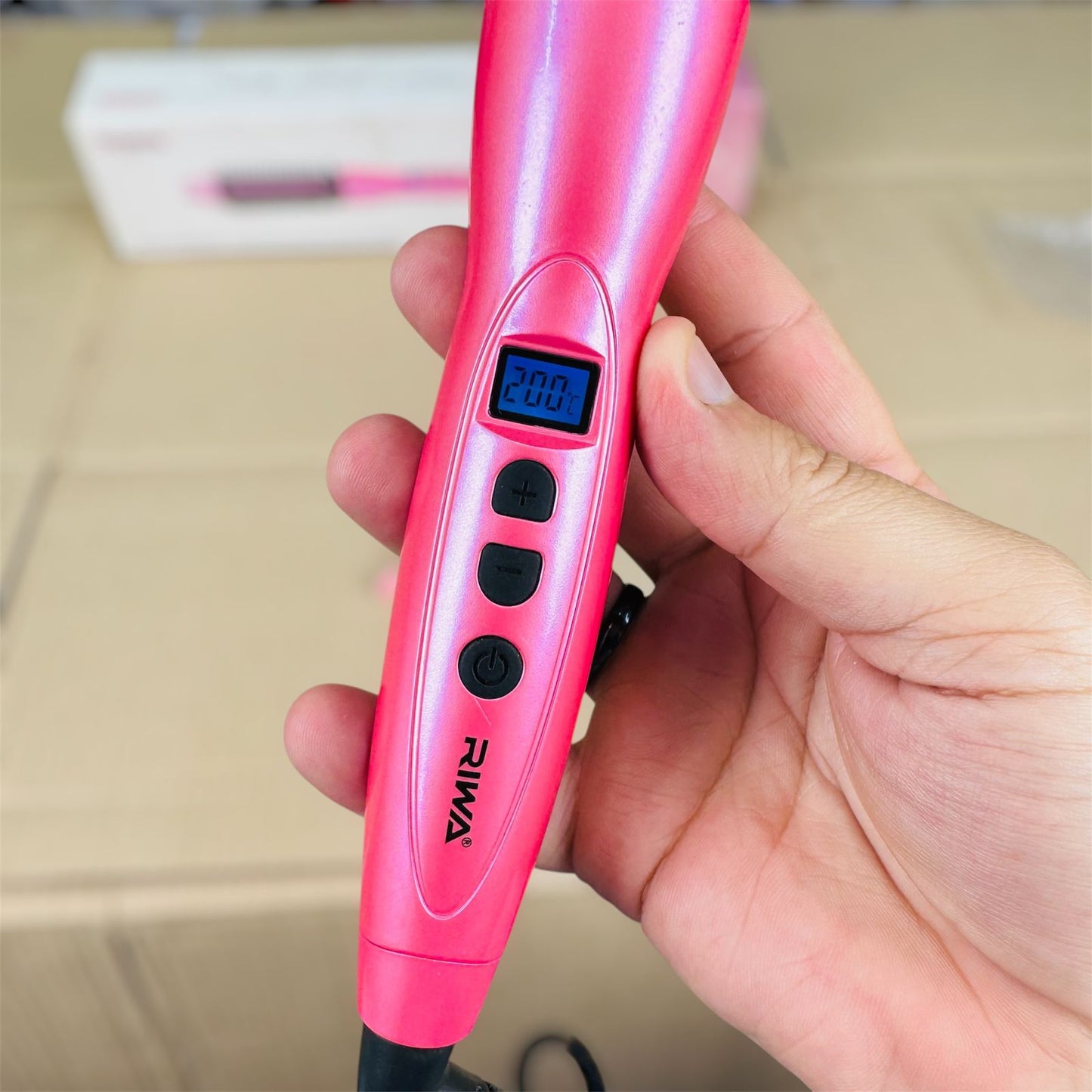 RIWA scald hair curler brush