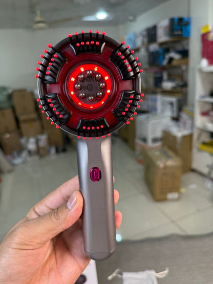 Scalp Massage Comb with Red Light Therapy – Hair Growth & Care