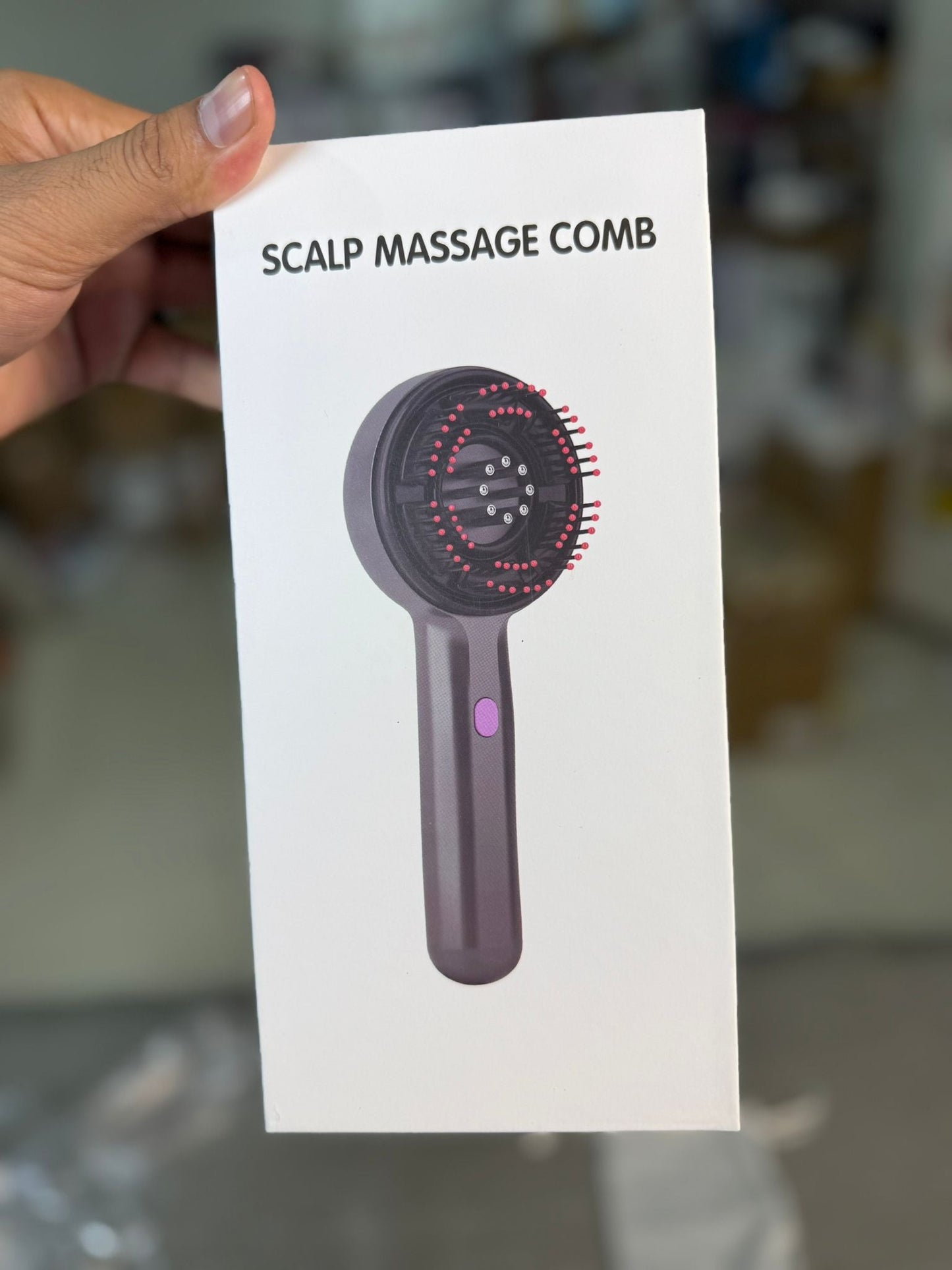 Scalp Massage Comb with Red Light Therapy – Hair Growth & Care