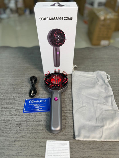 Scalp Massage Comb with Red Light Therapy – Hair Growth & Care