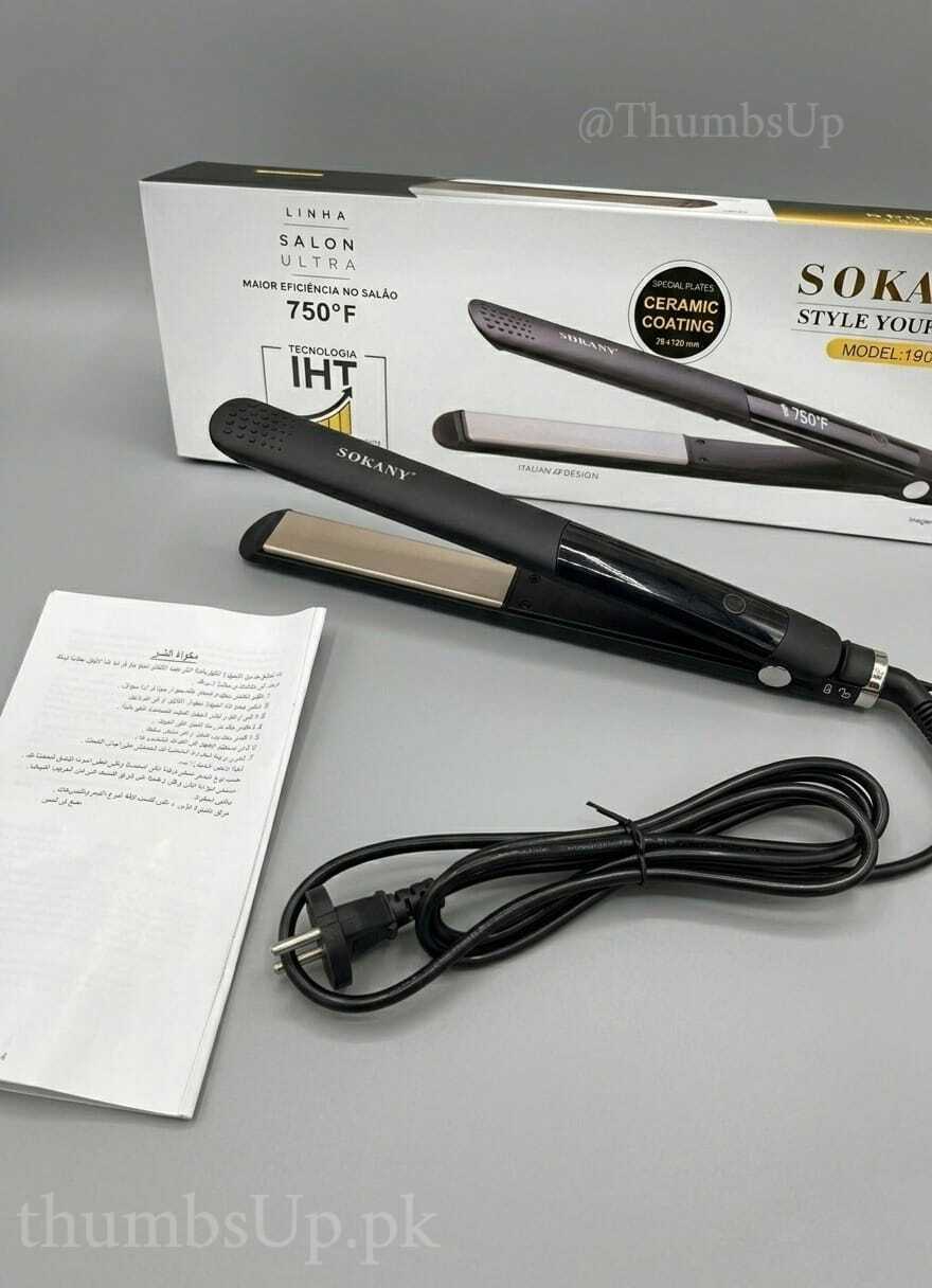 Sokany Instant Heat Technology Salon Ultra Hair Straightener SK-1901