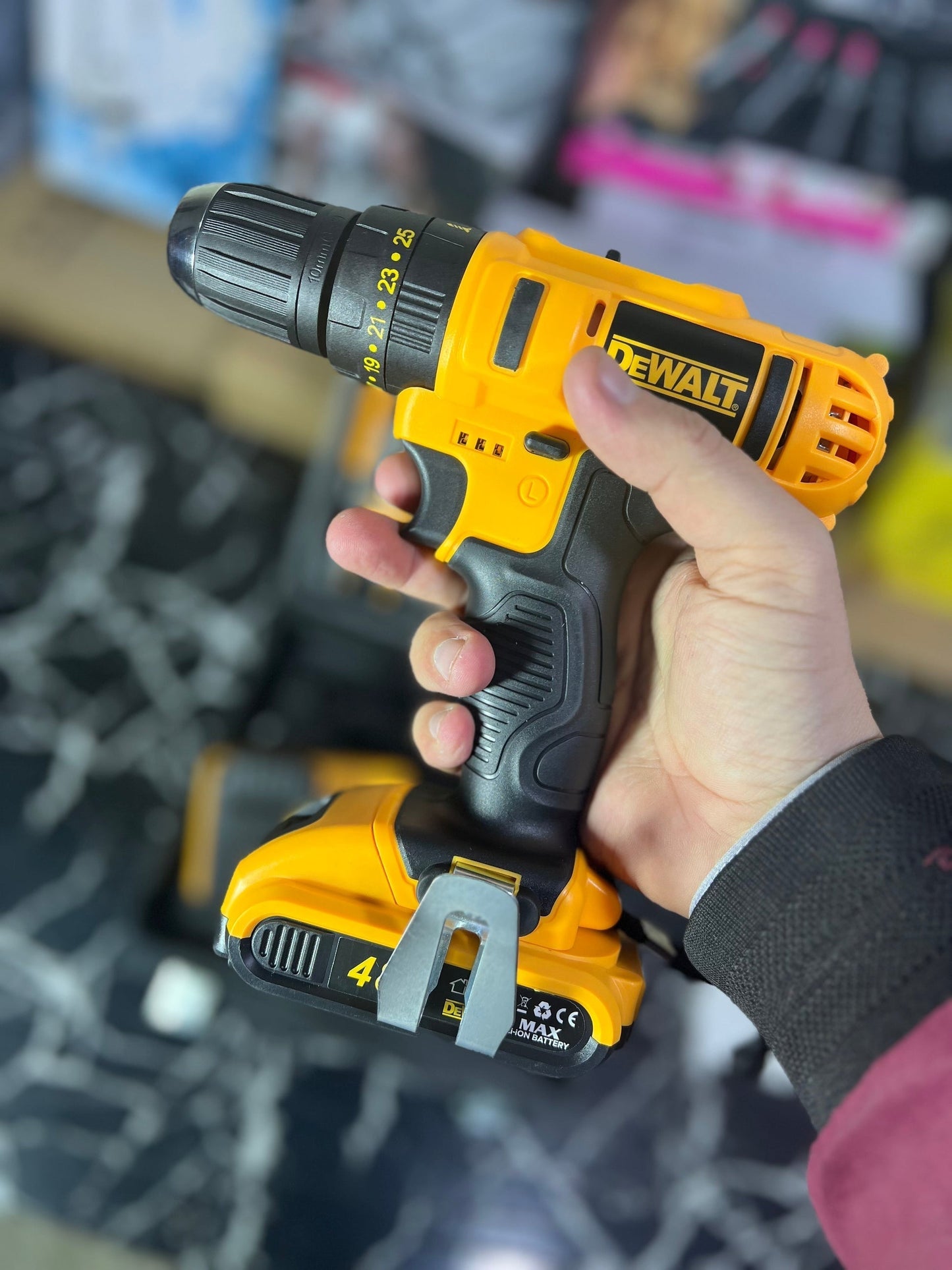 Dewalt 48v Drill machine set with full toolkit