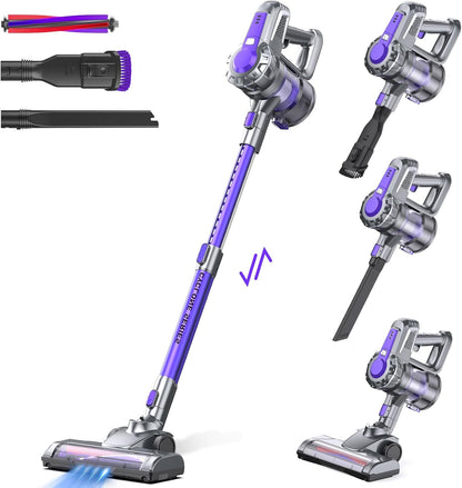 4-in-1 Cordless Vacuum Cleaner with LED Floor Brush