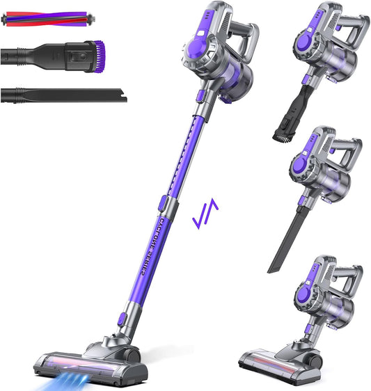 4-in-1 Cordless Vacuum Cleaner with LED Floor Brush
