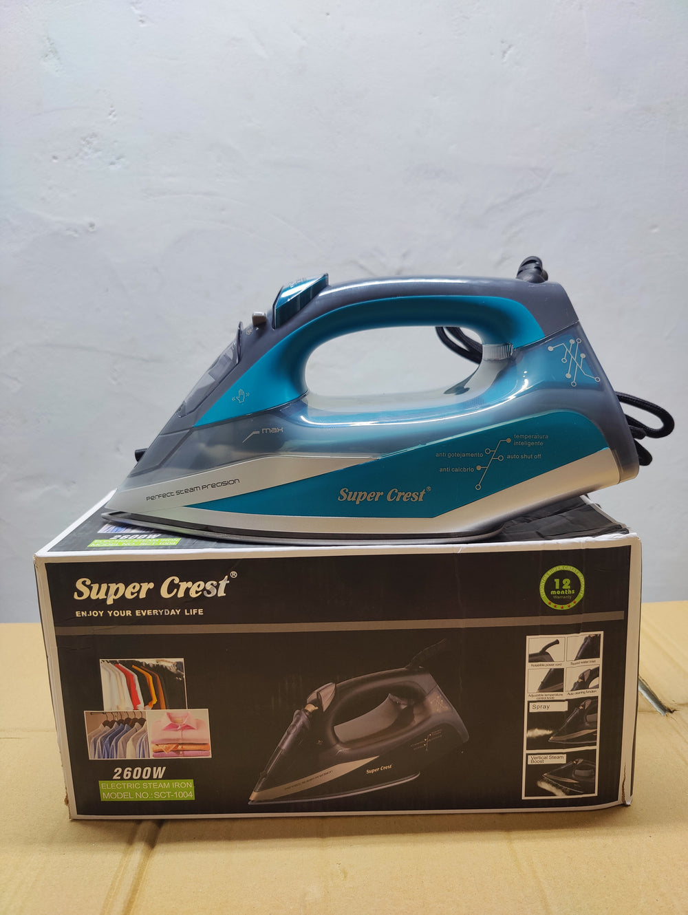 Super Crest 2600 Watt Steam Iron (SCT-1004)