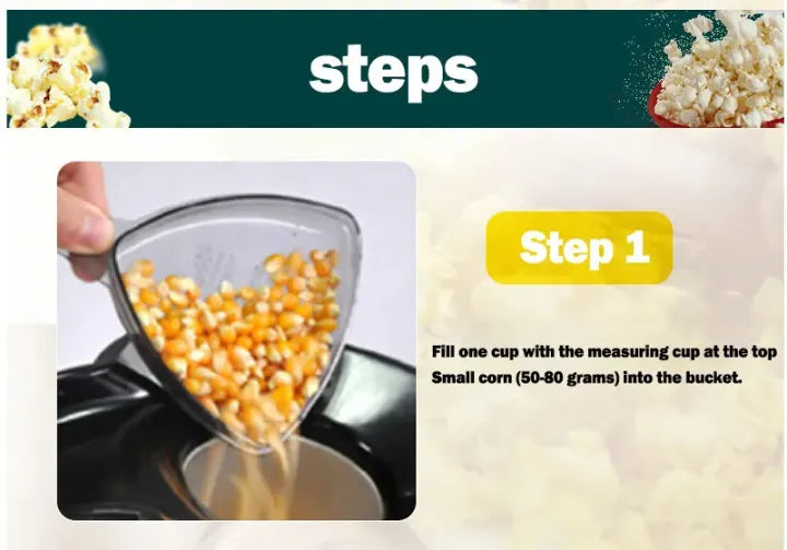 Minijoy Popcorn Maker Oil Free