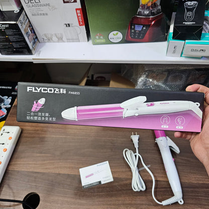 Flyco 2-in-1 Hair Straightner & Roller