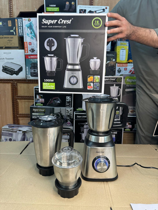 Germany lot important super crest 3 in 1 stainless steel blender