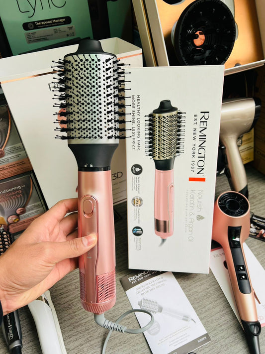 Remington 2 in 1  Nourish Keratin & Argan Oil Volumising Blow Dry Brush
