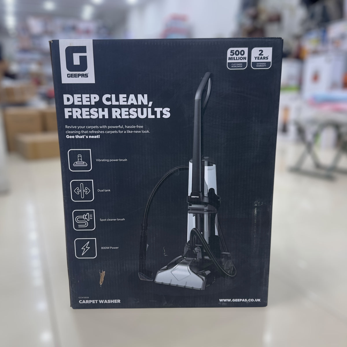 Geepas  Carpet Washer floor sofa steam cleaner GCW19059