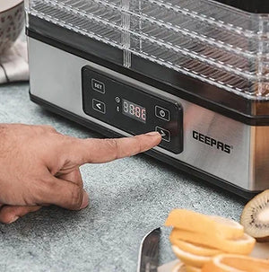 Geepas 5 Trays Dehydrater GFD63013N ( 2 year warranty)