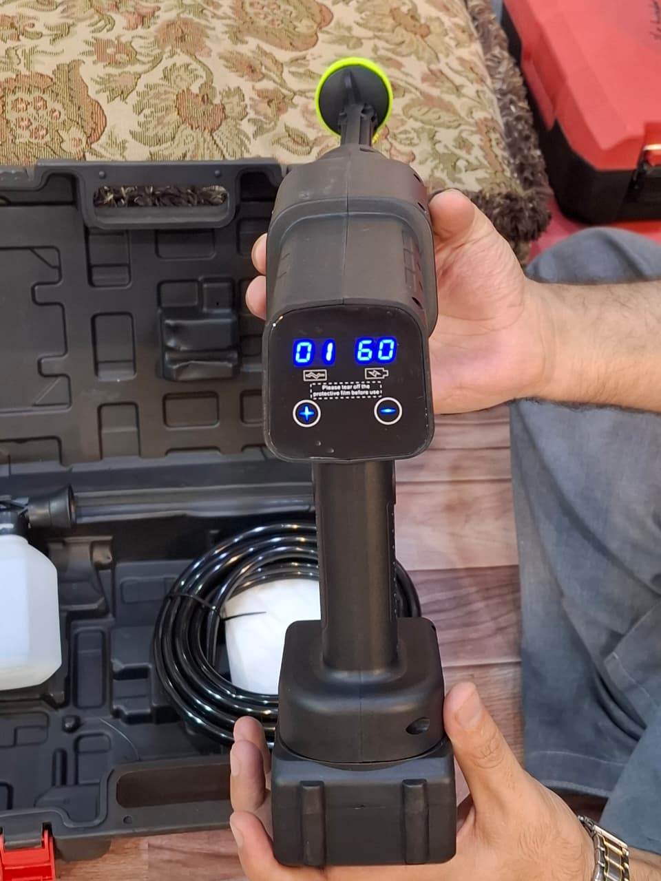 MDHL touch solar & car  pressure washer 48v battery