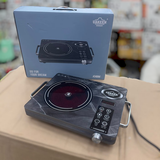 Uakeen Germany Crystal Glass Hotplate ZL-2603