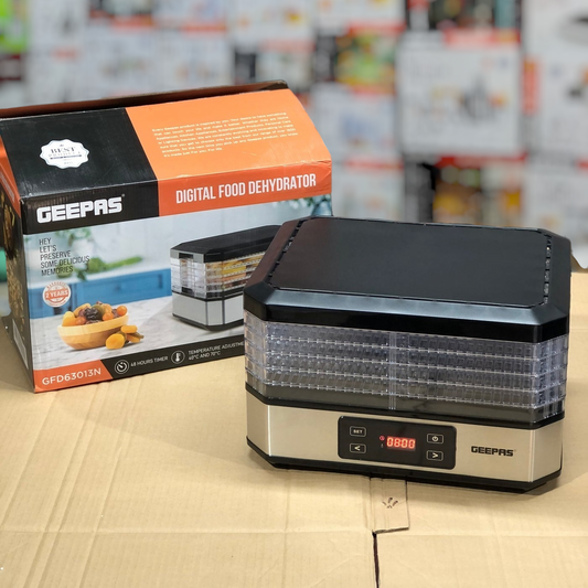 Geepas 5 Trays Dehydrater GFD63013N ( 2 year warranty)
