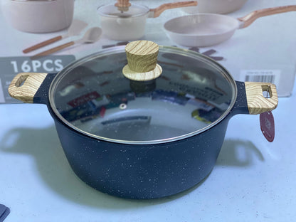 16 Pieces granite Cookware Set