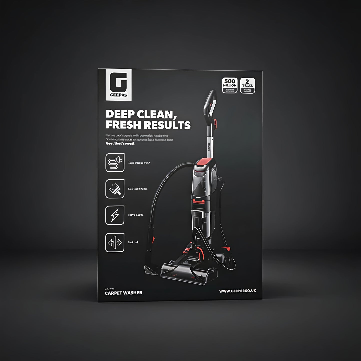 Geepas  Carpet Washer floor sofa steam cleaner GCW19060