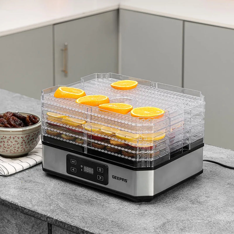 Geepas 5 Trays Dehydrater GFD63013N ( 2 year warranty)